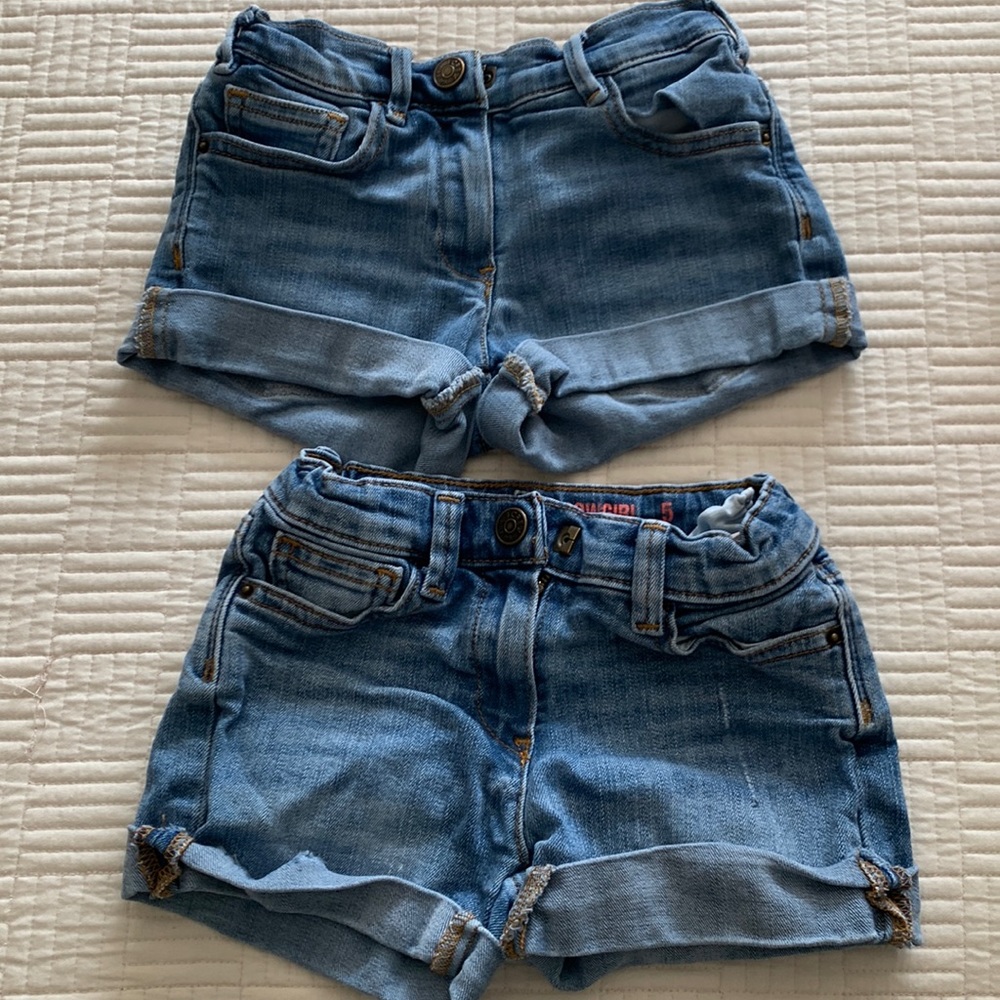 Girls crew cuts denim shorts size 5